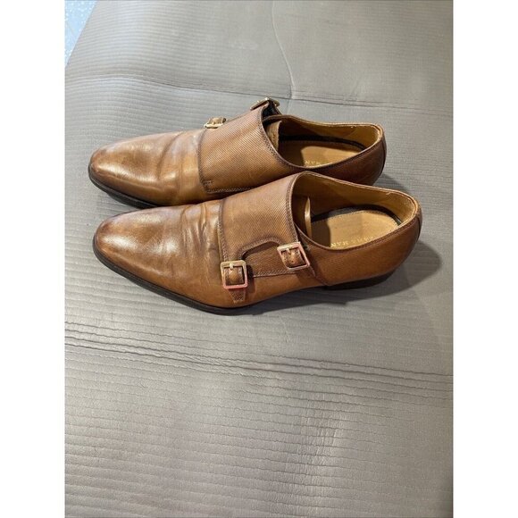 Zara Leather monk strap shoes Size 41 Brown 2452/302/105 531 255/95 - Picture 2 of 15